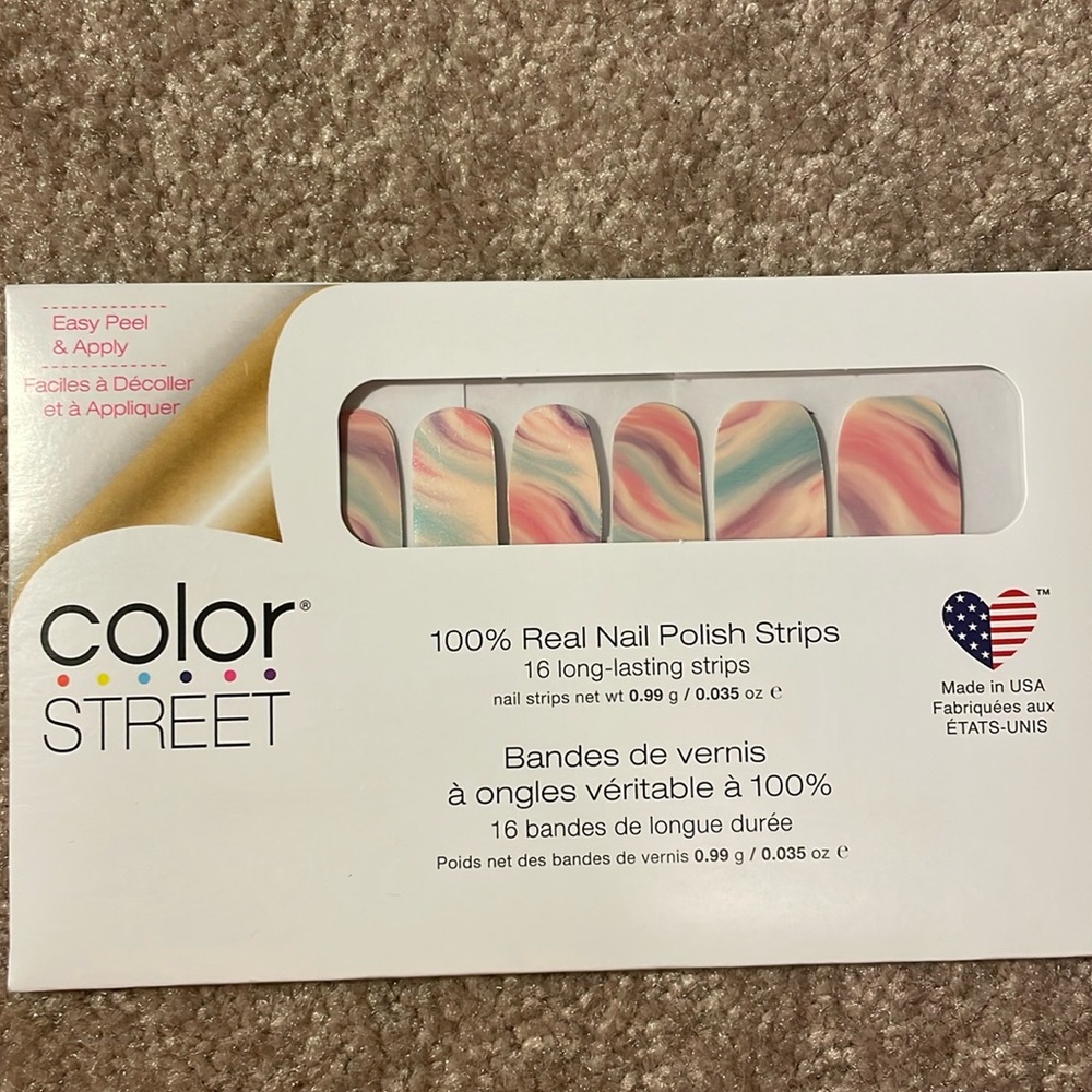 Color Street Cotton Candy Swirl Nail Strips